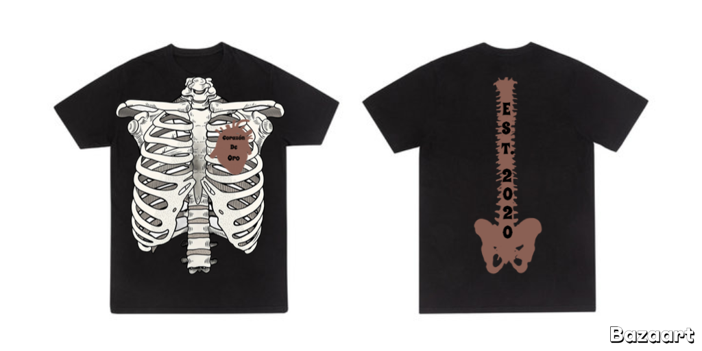 “eternally golden” tee in brown